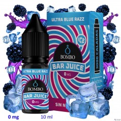 10ml 0 mg. Ultra Blue Razz Ice Sales de nicotina Bar Juice by Bombo