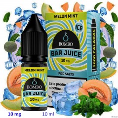 10ml 10 mg. Melon Mint Ice Sales de nicotina Bar Juice by Bombo