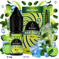 10ml 0 mg. Mojito Max Ice Sales de nicotina Bar Juice by Bombo