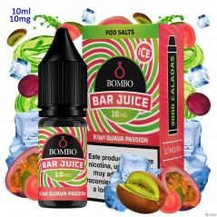 10ml 10 mg. Kiwi Guava Passion Ice Sales de nicotina Bar Juice by Bombo