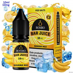10ml 10 mg. Banana Max Ice Sales de nicotina Bar Juice by Bombo