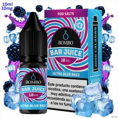 10ml 10 mg. Ultra Blue Razz Ice Sales de nicotina Bar Juice by Bombo