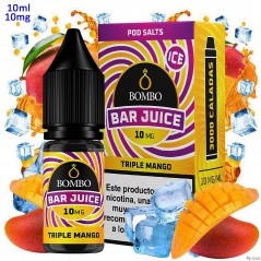 10ml 10 mg. Triple Mango Ice Sales de nicotina Bar Juice by Bombo