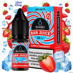 10ml 10 mg. Super Strawberry Ice Sales de nicotina Bar Juice by Bombo