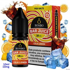 10ml 10 mg. Cola Lemon Ice Sales de nicotina Bar Juice by Bombo