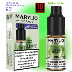 10 mg. Triple Melon MARYLIQ Sales de nicotina 10 ml.