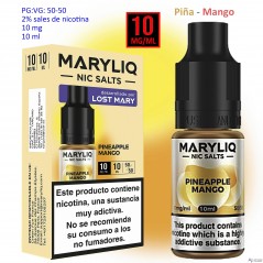 10 mg. Pineapple Mango MARYLIQ Sales de nicotina 10 ml.