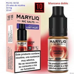 10 mg. Double Apple MARYLIQ Sales de nicotina 10 ml.