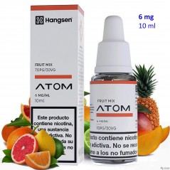 e-liquid Fruit Mix 6 mg. Hangsen Atom envase con 10 ml.
