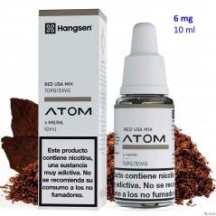 e-liquid Red Usa Mix 6 mg. Hangsen Atom envase con 10 ml.