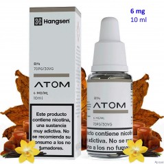 e-liquid RY4 6 mg. Hangsen Atom envase con 10 ml.