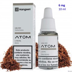 e-liquid Usa Mix 6 mg. Hangsen Atom envase con 10 ml.