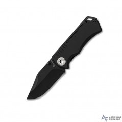 5,8  cm.  Navaja  Albainox  negra  con  tornillería  calada