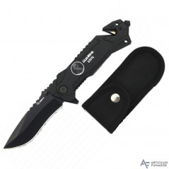 8,1  cm.  navaja  albainox  negra  GUARDIA  CIVIL