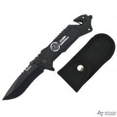 8,1  cm.  navaja  albainox  negra  LEGIÓN  ESPAÑOLA