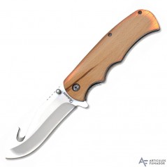 8,7  cm.  hoja  navaja  Albainox  Skinner  madera  natural