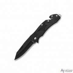 7  cm.  hoja  Navaja  Albainox  negra  en  blister