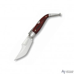 7  cm.  hoja  Navaja  JEREZANA  madera  stamina  roja