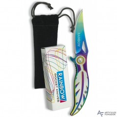 7,2  cm  Navaja  RAINBOW  pluma