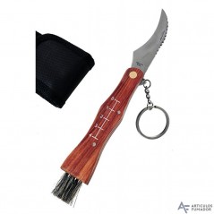 Navaja  para  setas  con  funda  textil.