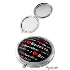 Espejo de metal I LOVE BARCELONA