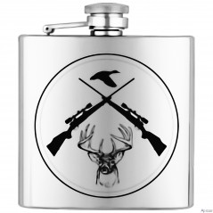 6 oz. Licorera metálica Albainox ciervo