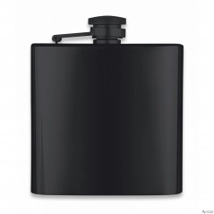 6  oz.  Licorera  metálica  negra  Albainox