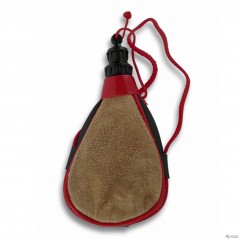 Bota recta de serraje para 1 Litro de vino