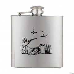 6 oz. Licorera metálica Albainox cazador