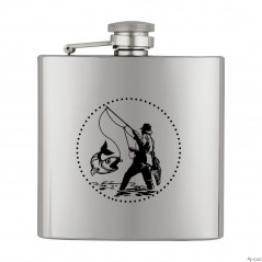 6 oz. Licorera metálica Albainox pescador