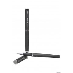 Set  de  boligrafo  y  roller  anodizados  FC  Barcelona