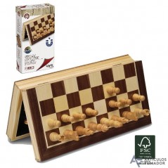 Ajedrez  magnético  marquetería