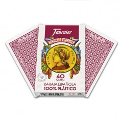 Baraja  española  40  cartas  Fournier  100%  plástico  Calidad  casino