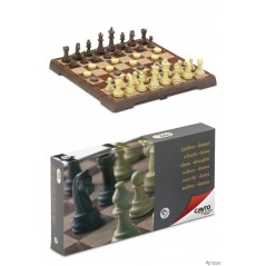 Ajedrez-damas magnético grande