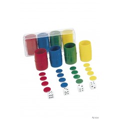 Accesorios parchís 4 jugadores.