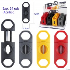 Expositor con 24 cortapuros acrílicos Champ col