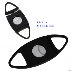 Cortapuros acrílico negro elipse