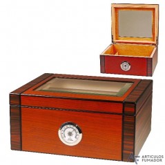 Humidor con ventana de vidrio 25 cig.
