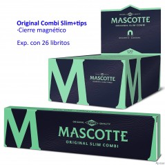 Papel de liar Mascotte Original Combi Slim+tips Magnético Expositor con...