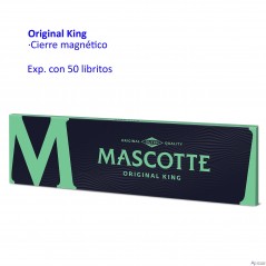 Papel de liar Mascotte Original King Magnético Expositor con 50 libritos