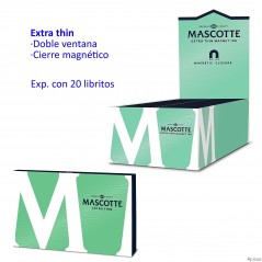 Papel de liar Mascotte Extra Thin doble ventana Magnético Expositor con...