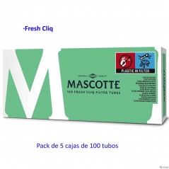 100 tubos Fresh Cliq Mascotte Pack con 5 cajas