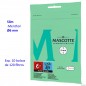 120  Filtros  Mascotte  Slim  6  mm  Menthol  Expositor  con  10  bolsas