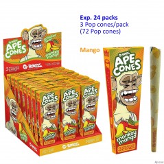 G-Rollz Pre-rolled Ape Cones Monkey Mango Exp. 24 packs con 3 Pop...