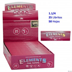Elements Pink 1 1/4 Expositor 25 libritos con 50 hojas papel
