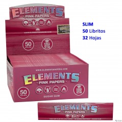 Elements Pink KS slim Expositor 50 libritos con 32 hojas papel