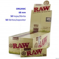 Raw SW ORGANIC HEMP Expositor con 50 libritos nº 8 de 50 hojas Single...