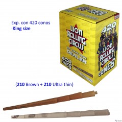 Lion Rolling Circus Cones bulk 420 king size