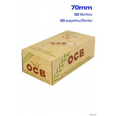 OCB Regular Orgánico expositor con 50 libritos de papel de liar