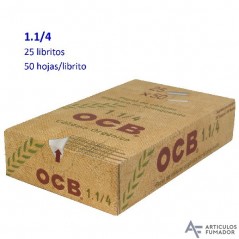 OCB 1.1/4 Orgánico expositor con 25 libritos de papel de liar